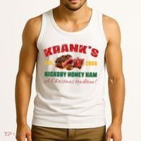 Krank's Hickory Honey Ham A Christmas Tradition Xmas Tank Top thumb 3