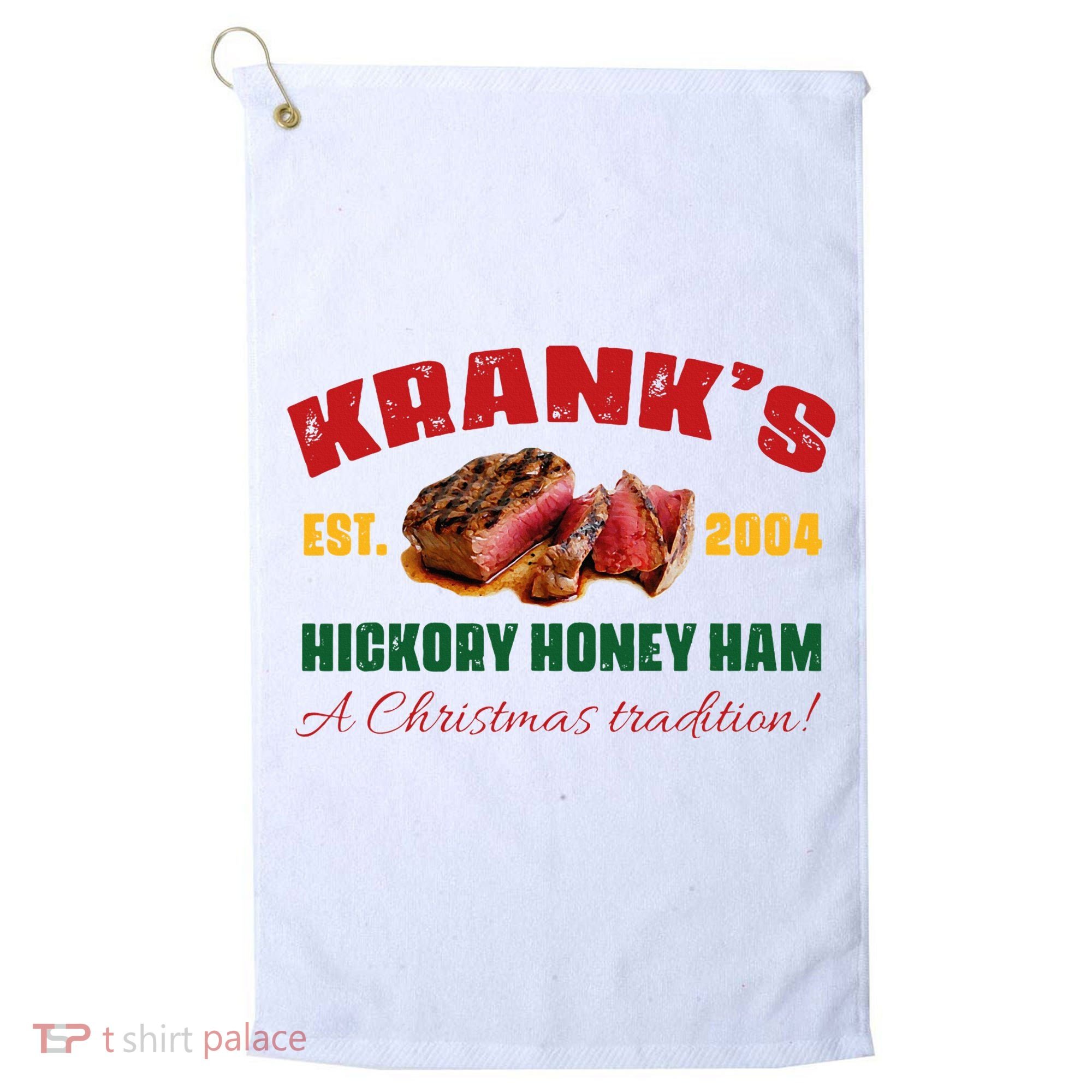 Krank's Hickory Honey Ham A Christmas Tradition Xmas Golf Towel