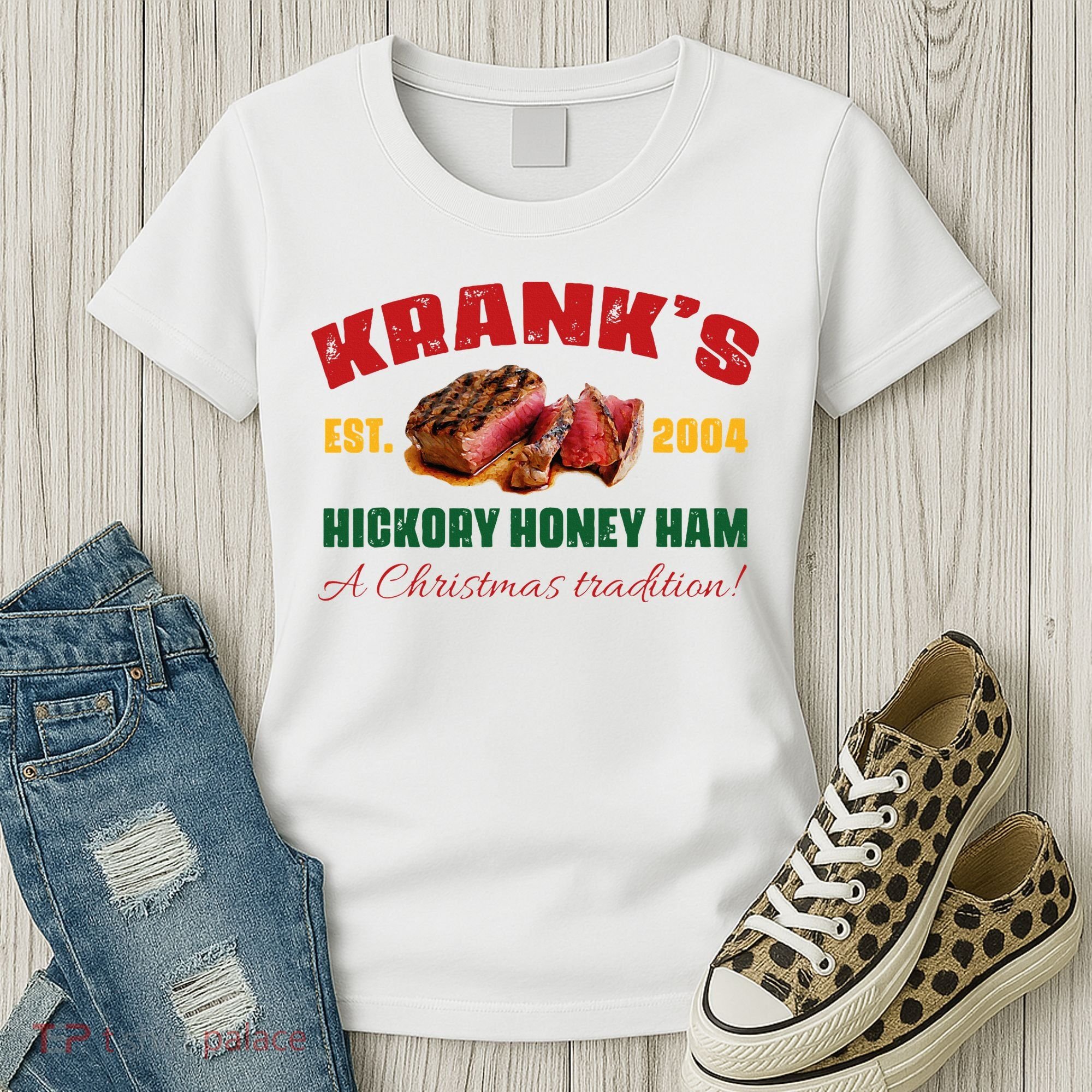 Krank's Hickory Honey Ham A Christmas Tradition Xmas Women's T-Shirt