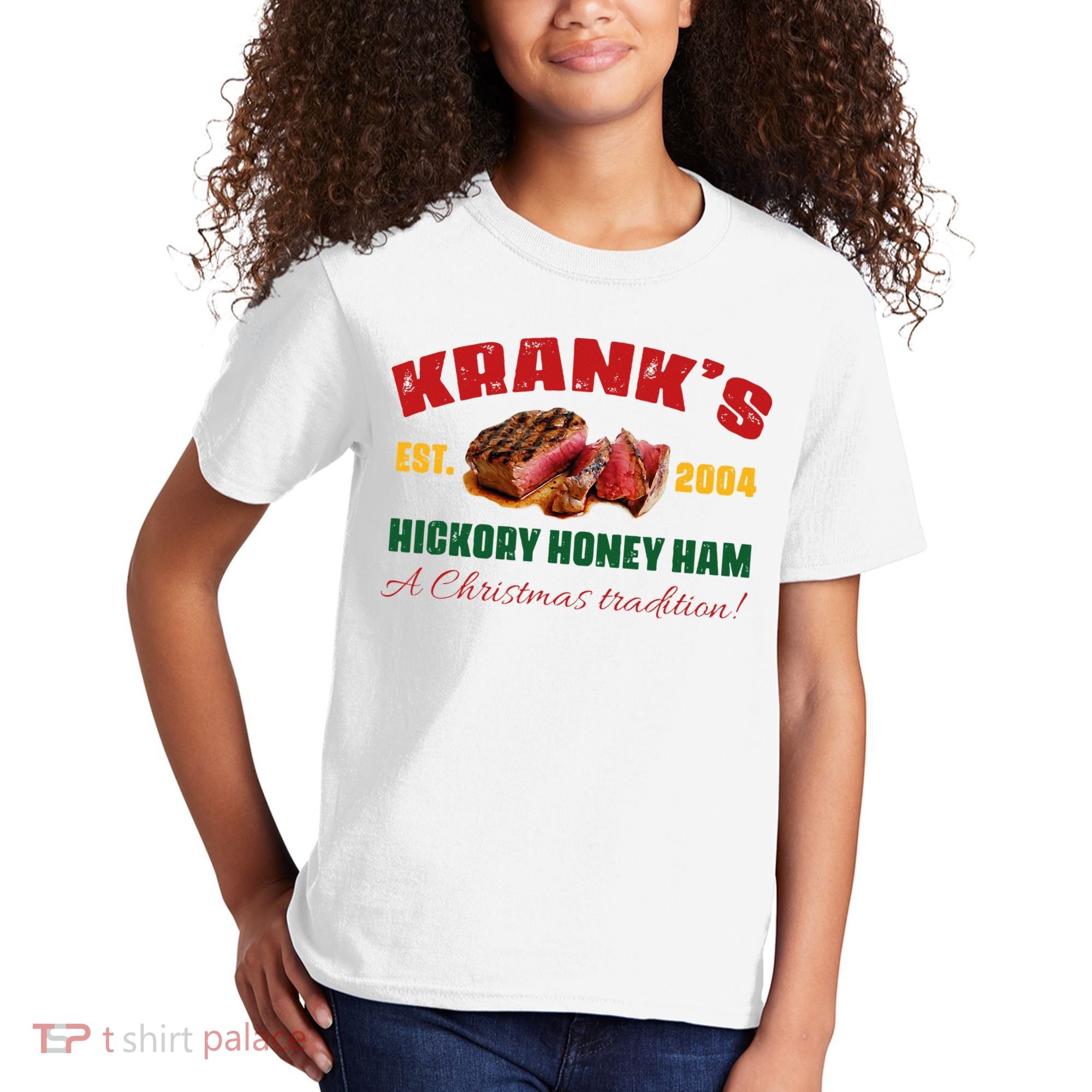 Krank's Hickory Honey Ham A Christmas Tradition Xmas Kids T-Shirt