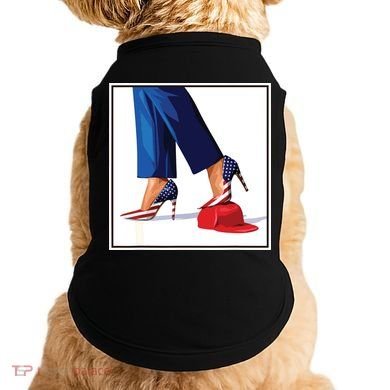 Kamala Harris Heels Stepping On Maga Red Hat Doggie Tank