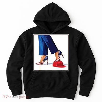 Kamala Harris Heels Stepping On Maga Red Hat Hoodie
