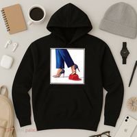 Kamala Harris Heels Stepping On Maga Red Hat Hoodie thumb 3