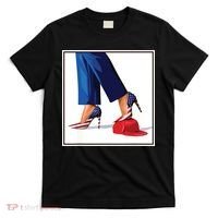 Kamala Harris Heels Stepping On Maga Red Hat T-Shirt thumb 0