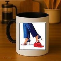 Kamala Harris Heels Stepping On Maga Red Hat Coffee Mug thumb 4