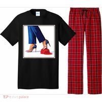 Kamala Harris Heels Stepping On Maga Red Hat Pajama Set thumb 0