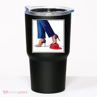 Kamala Harris Heels Stepping On Maga Red Hat Tumbler thumb 0