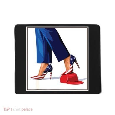 Kamala Harris Heels Stepping On Maga Red Hat Mousepad