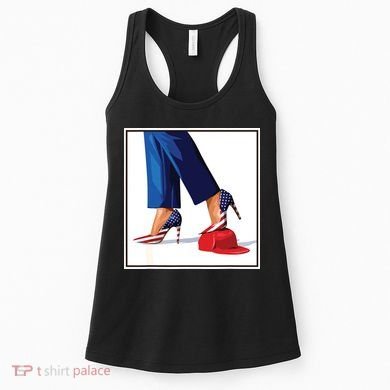 Kamala Harris Heels Stepping On Maga Red Hat Women's Tank Top