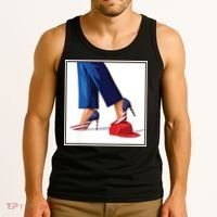 Kamala Harris Heels Stepping On Maga Red Hat Tank Top thumb 3