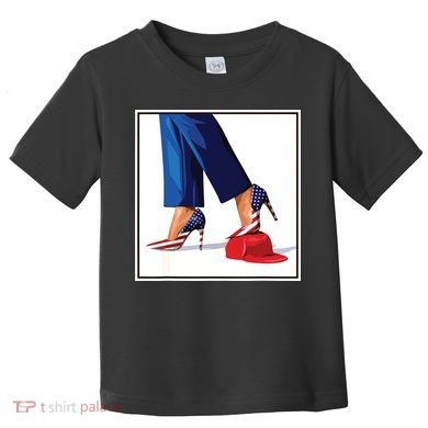 Kamala Harris Heels Stepping On Maga Red Hat Toddler T-Shirt