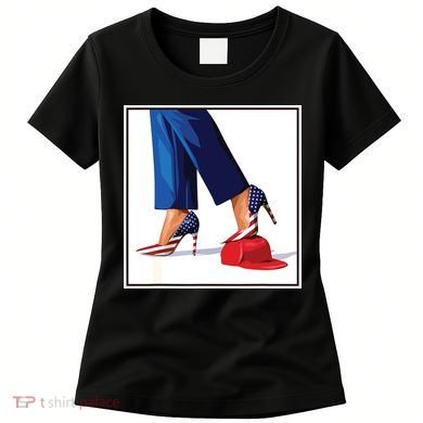 Kamala Harris Heels Stepping On Maga Red Hat Women's T-Shirt