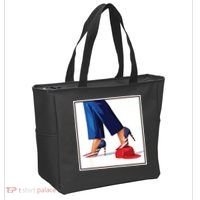 Kamala Harris Heels Stepping On Maga Red Hat Tote Bag thumb 2