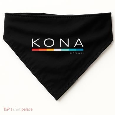 Kona Hawaii Hi Retro Design USA-Made Doggie Bandana