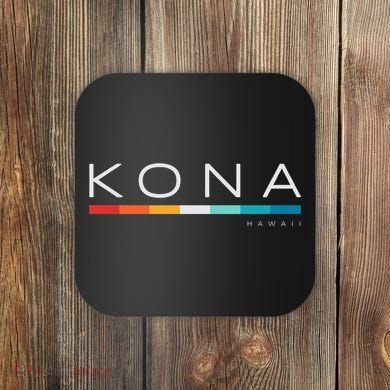 Kona Hawaii Hi Retro Design Coaster