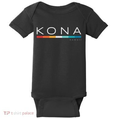 Kona Hawaii Hi Retro Design Baby Bodysuit