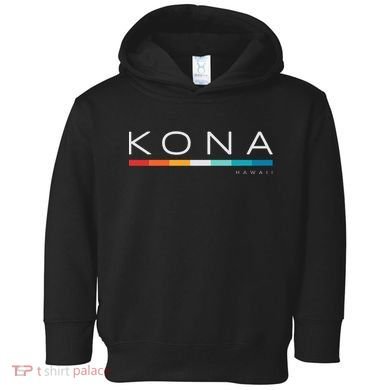 Kona Hawaii Hi Retro Design Toddler Hoodie