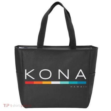 Kona Hawaii Hi Retro Design Tote Bag