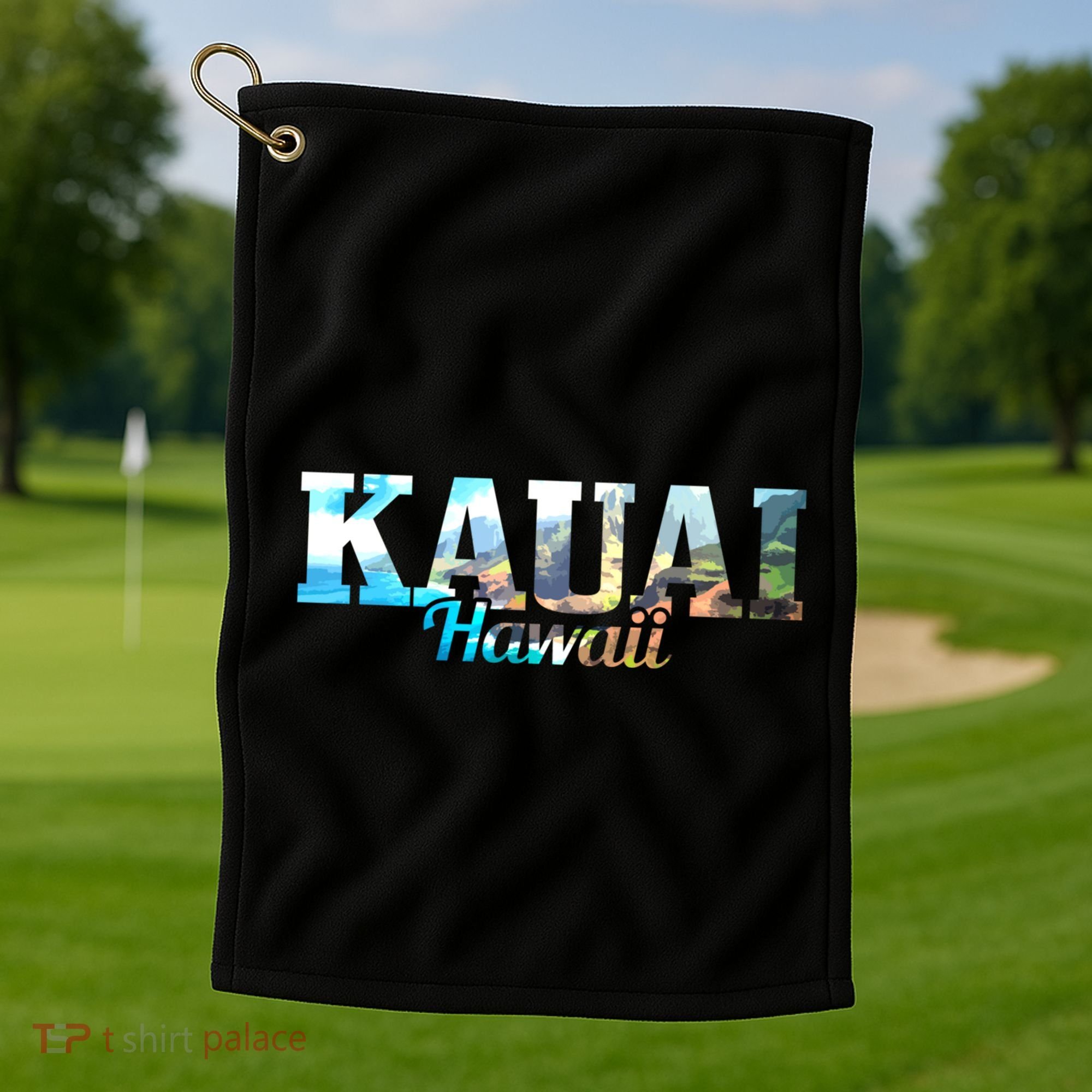 Kauai Hawaii Hawaii Hawaii Islands Surfing Surfer Gift Great Gift Golf Towel