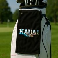 Kauai Hawaii Hawaii Hawaii Islands Surfing Surfer Gift Great Gift Golf Towel thumb 2