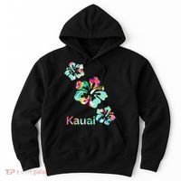 Kauai Hawaii Hawaiian Hibiscus Flowers Hoodie thumb 0