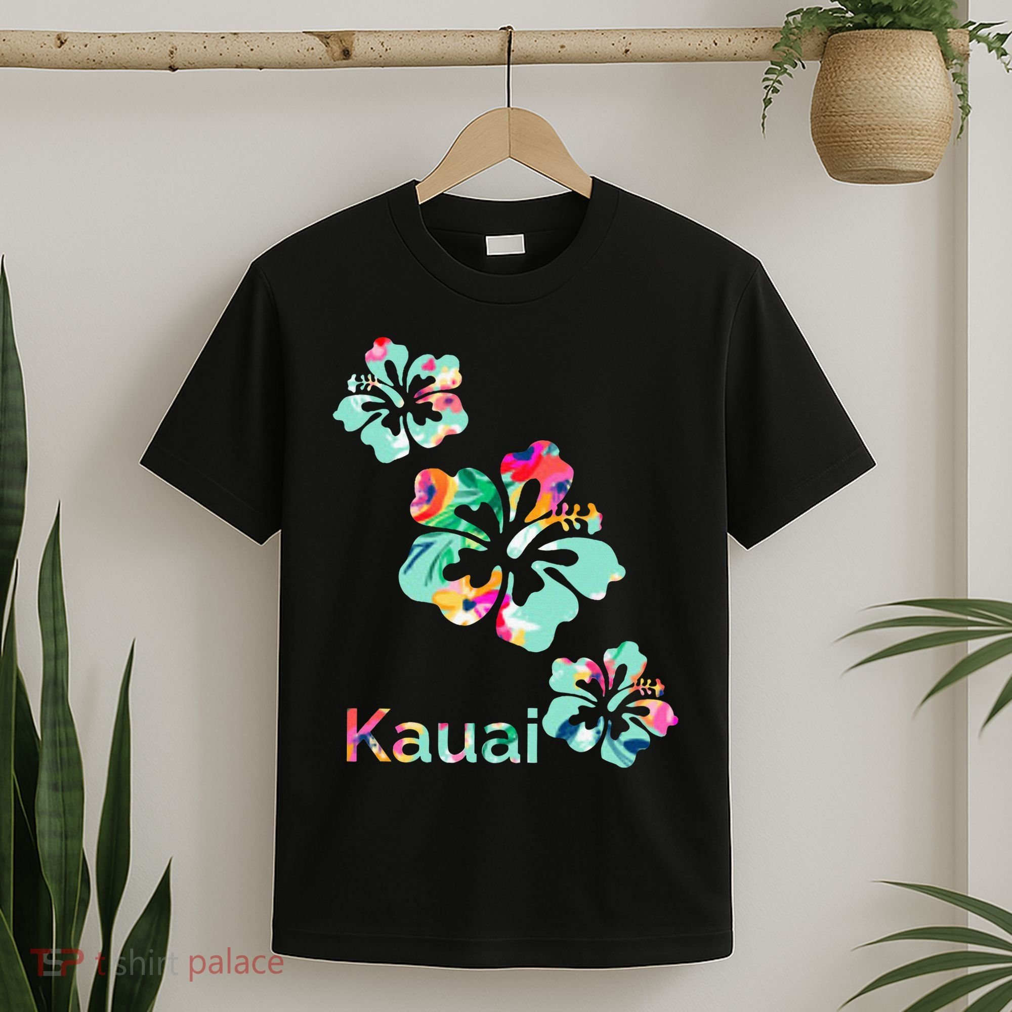 Kauai Hawaii Hawaiian Hibiscus Flowers T-Shirt