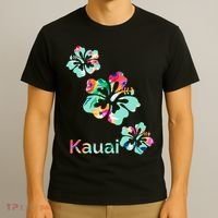 Kauai Hawaii Hawaiian Hibiscus Flowers T-Shirt thumb 3