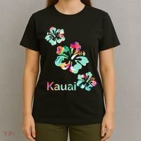 Kauai Hawaii Hawaiian Hibiscus Flowers T-Shirt thumb 4