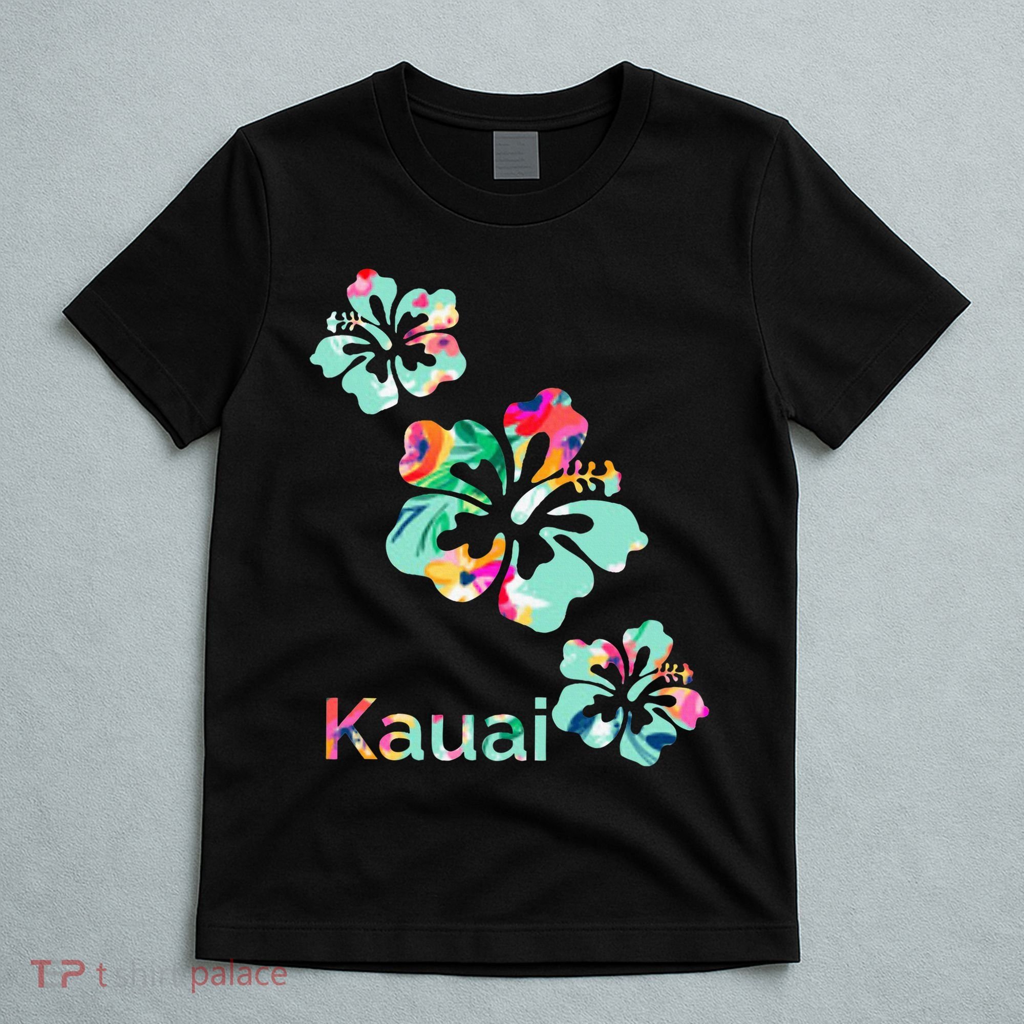 Kauai Hawaii Hawaiian Hibiscus Flowers T-Shirt