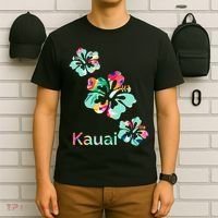 Kauai Hawaii Hawaiian Hibiscus Flowers T-Shirt thumb 6