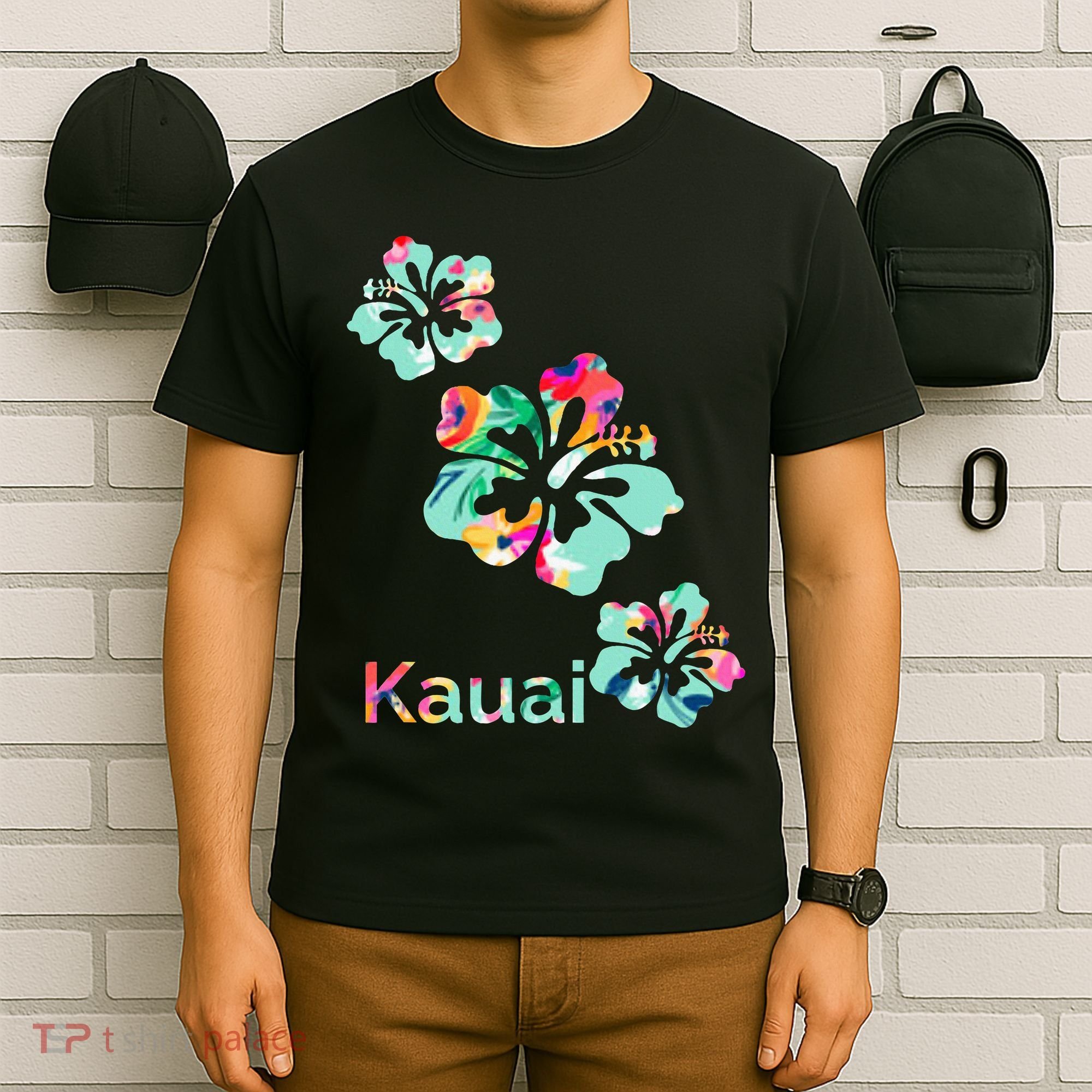 Kauai Hawaii Hawaiian Hibiscus Flowers T-Shirt