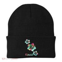 Kauai Hawaii Hawaiian Hibiscus Flowers Beanie thumb 0