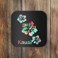 Kauai Hawaii Hawaiian Hibiscus Flowers Coaster thumb 0