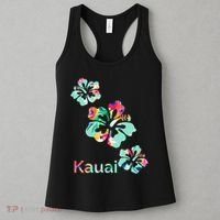 Kauai Hawaii Hawaiian Hibiscus Flowers Women's Tank Top thumb 3