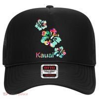 Kauai Hawaii Hawaiian Hibiscus Flowers Hat thumb 0
