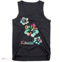Kauai Hawaii Hawaiian Hibiscus Flowers Tank Top thumb 0