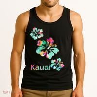 Kauai Hawaii Hawaiian Hibiscus Flowers Tank Top thumb 3