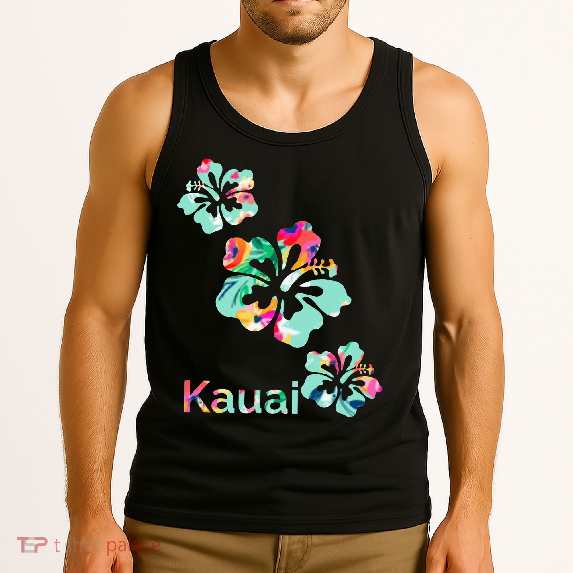Kauai Hawaii Hawaiian Hibiscus Flowers Tank Top
