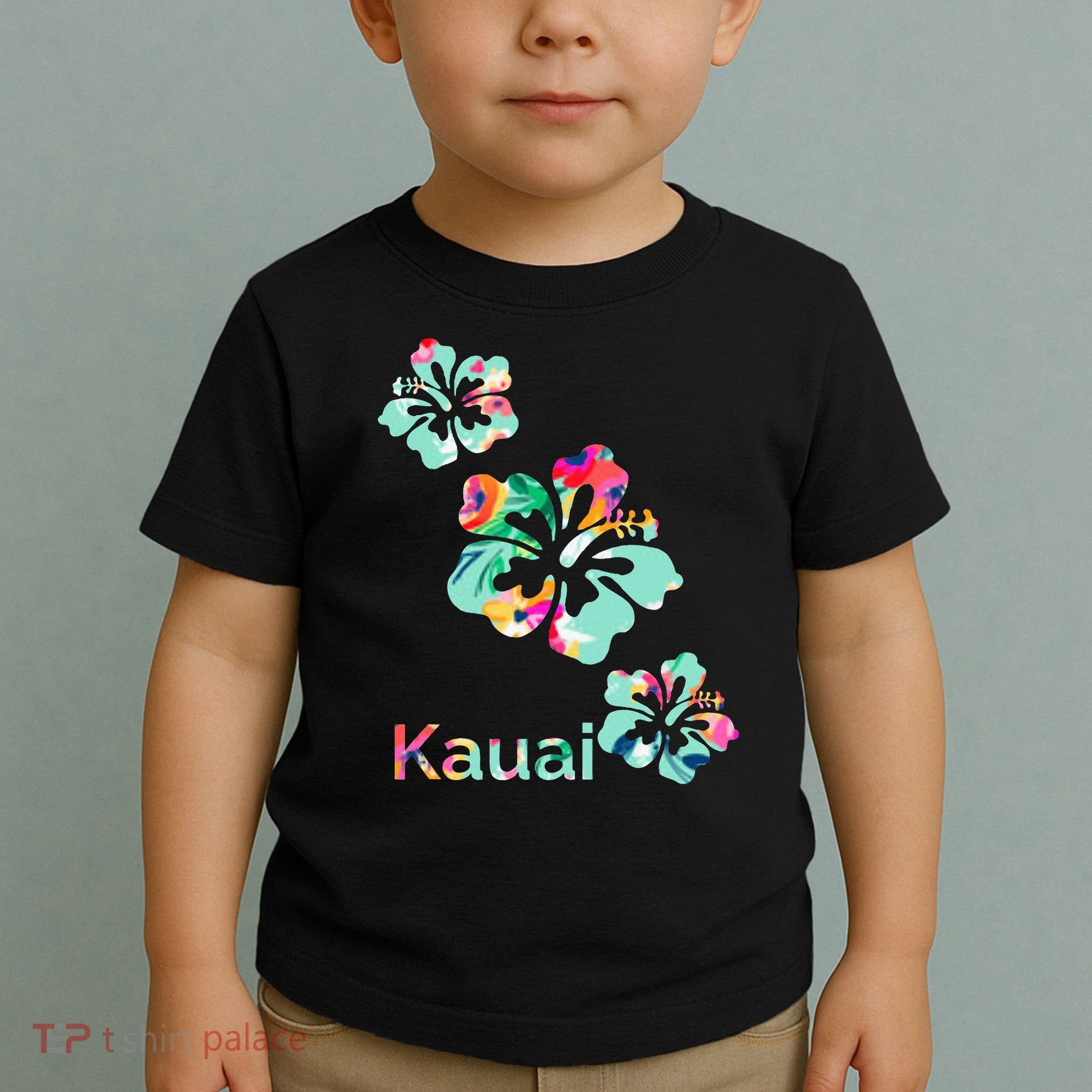 Kauai Hawaii Hawaiian Hibiscus Flowers Toddler T-Shirt