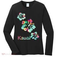 Kauai Hawaii Hawaiian Hibiscus Flowers Women's Long Sleeve Shirt thumb 0