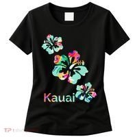 Kauai Hawaii Hawaiian Hibiscus Flowers Women's T-Shirt thumb 0