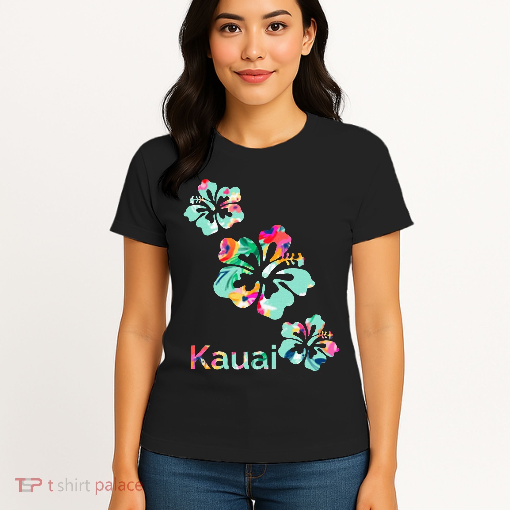Kauai Hawaii Hawaiian Hibiscus Flowers Women's T-Shirt