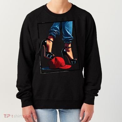 Kamala Harris Heels Stepping On Maga Hat Women's Sweatshirt