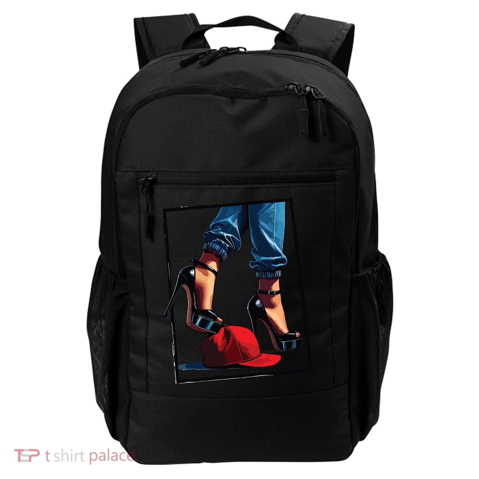 Kamala Harris Heels Stepping On Maga Hat Backpack