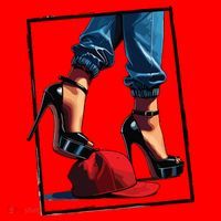 Kamala Harris Heels Stepping On Maga Hat Santa Hat thumb 1