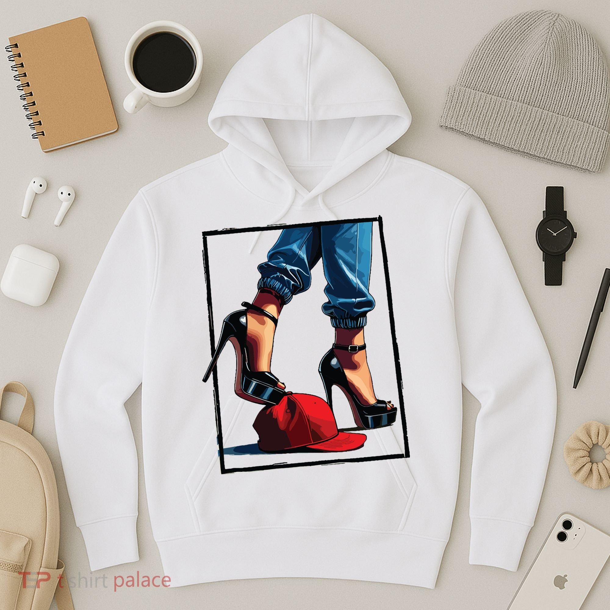 Kamala Harris Heels Stepping On Maga Hat Hoodie
