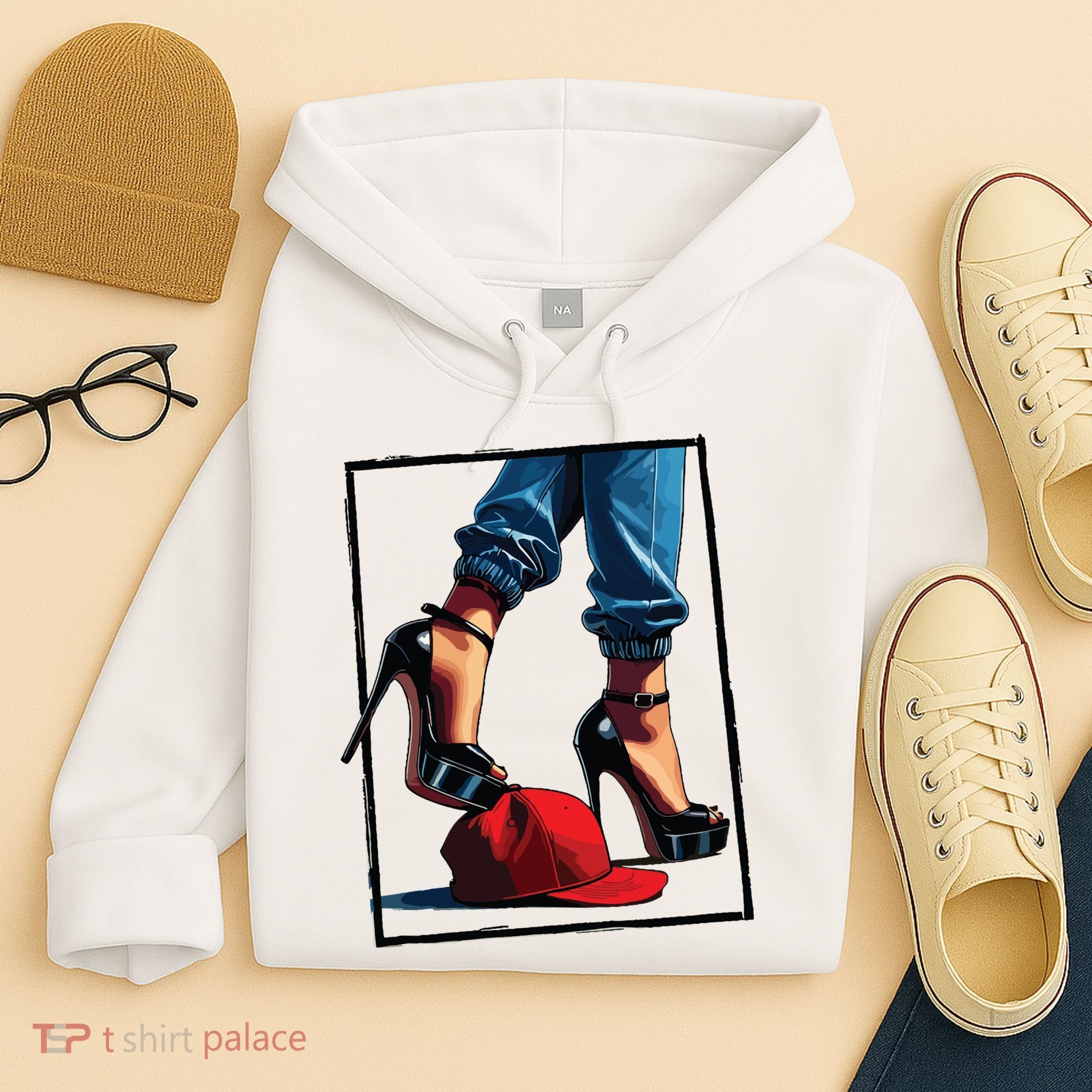 Kamala Harris Heels Stepping On Maga Hat Hoodie