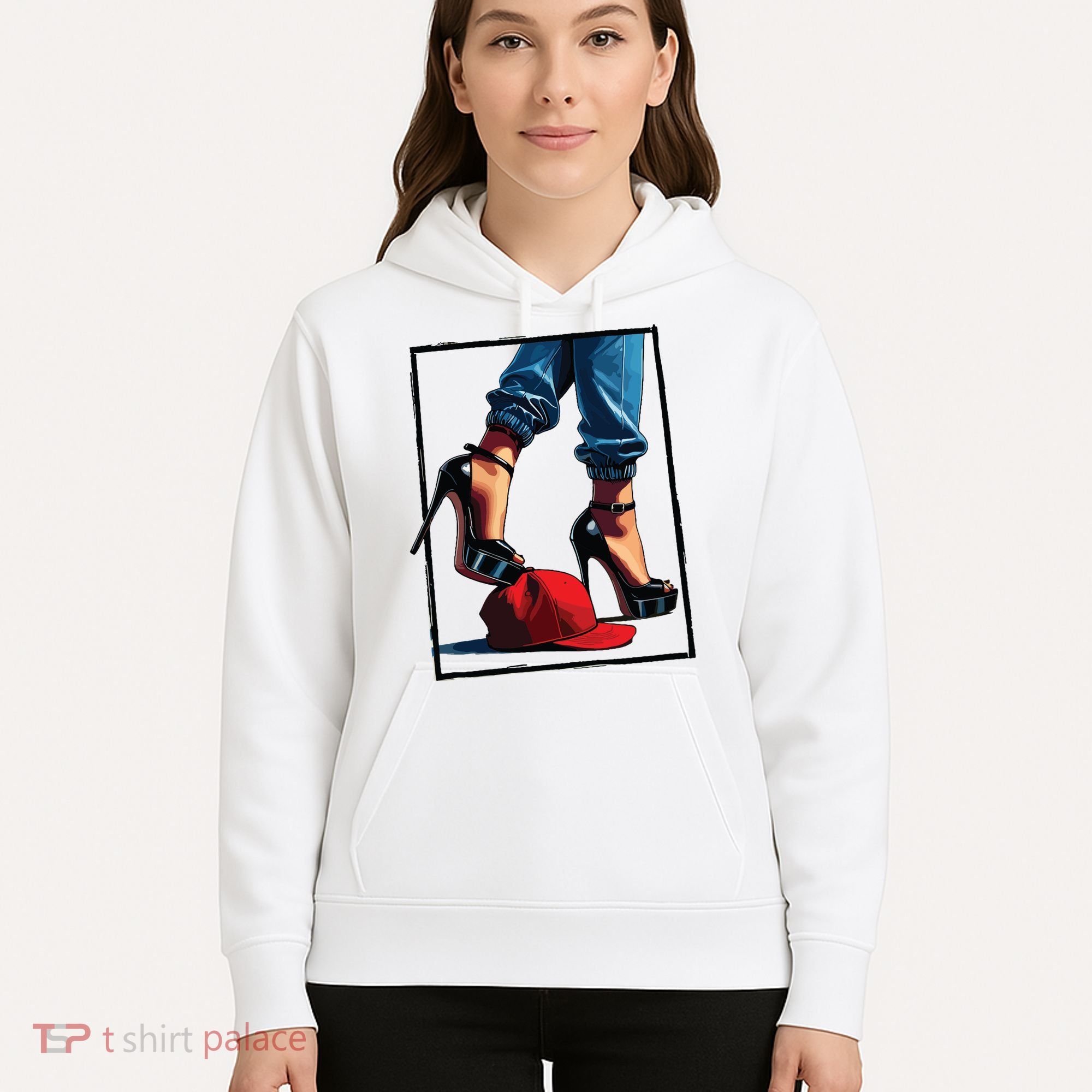 Kamala Harris Heels Stepping On Maga Hat Hoodie