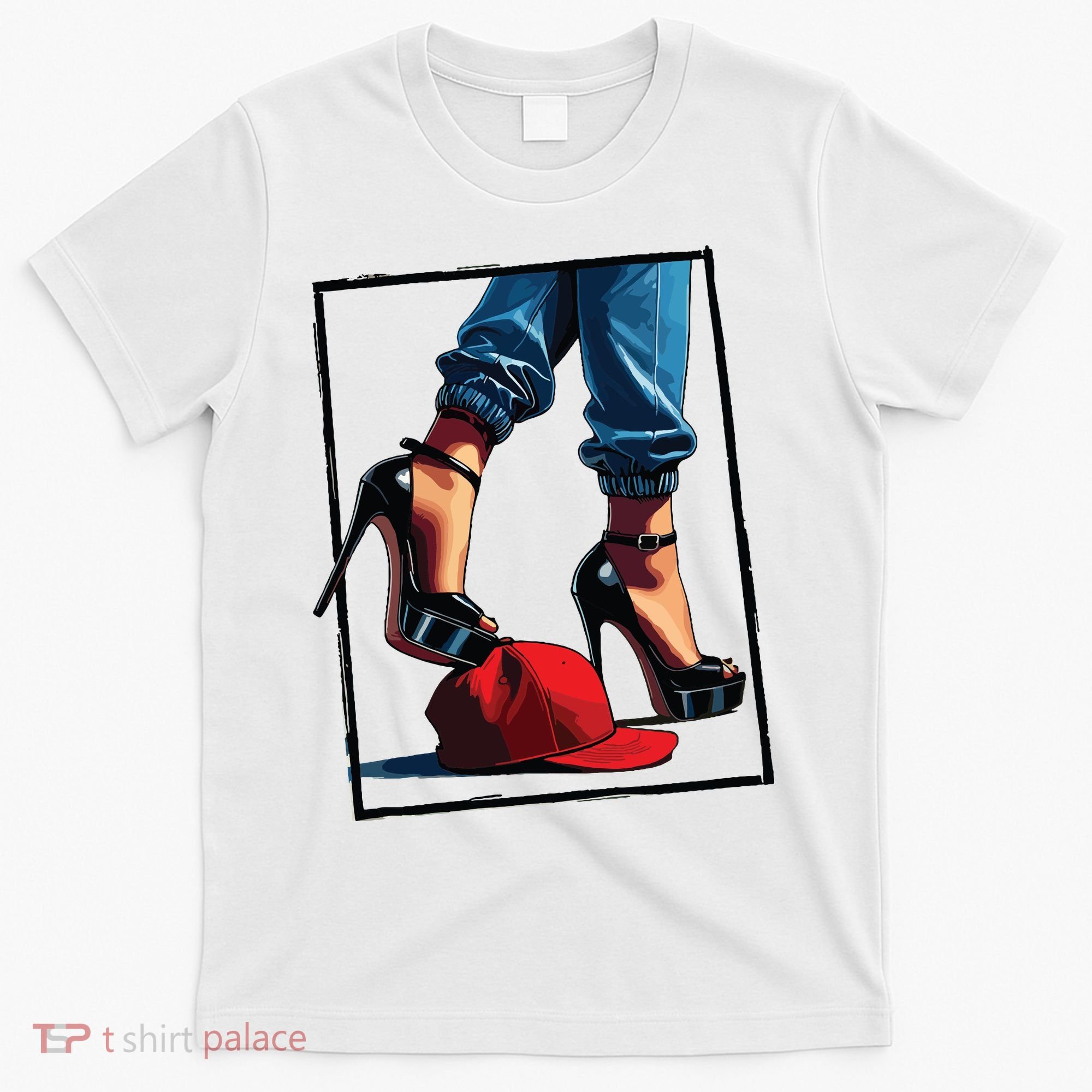 Kamala Harris Heels Stepping On Maga Hat T-Shirt