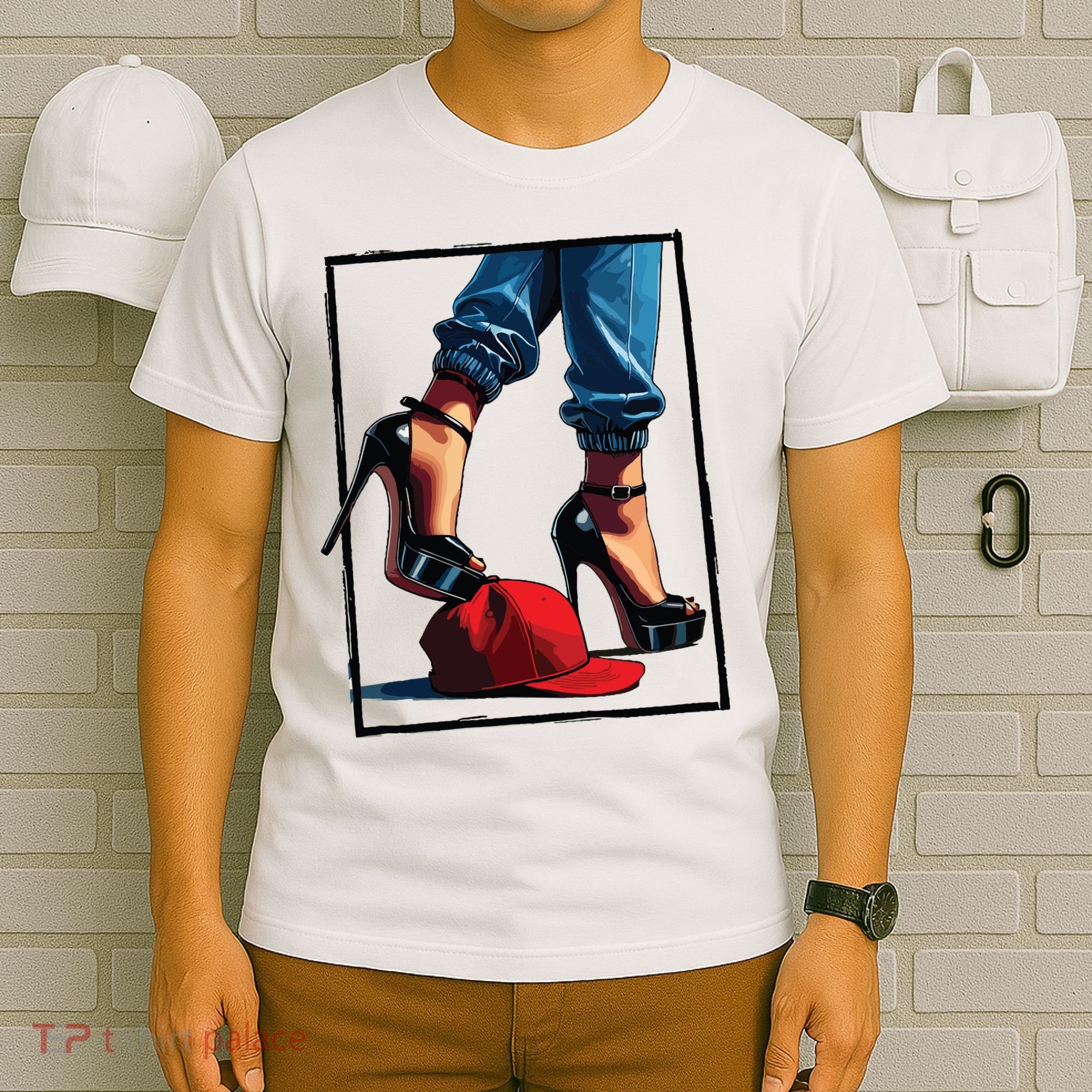 Kamala Harris Heels Stepping On Maga Hat T-Shirt